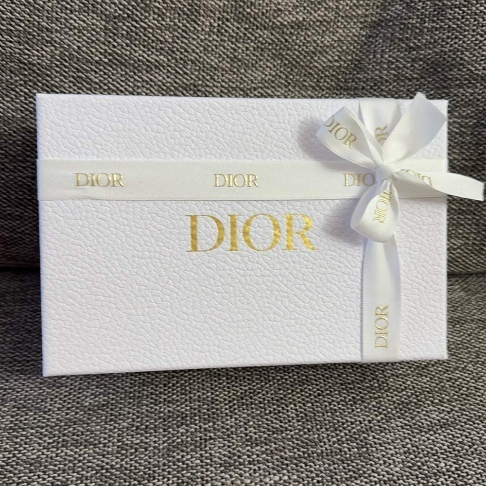 Dior White Empty Small Ribbon Rectangle Gift Box Paper Gift Birthday - Picture 4 of 15